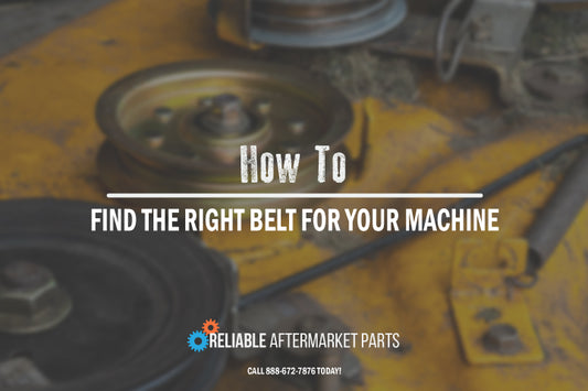 How To Find The Right Belt For Your Machine