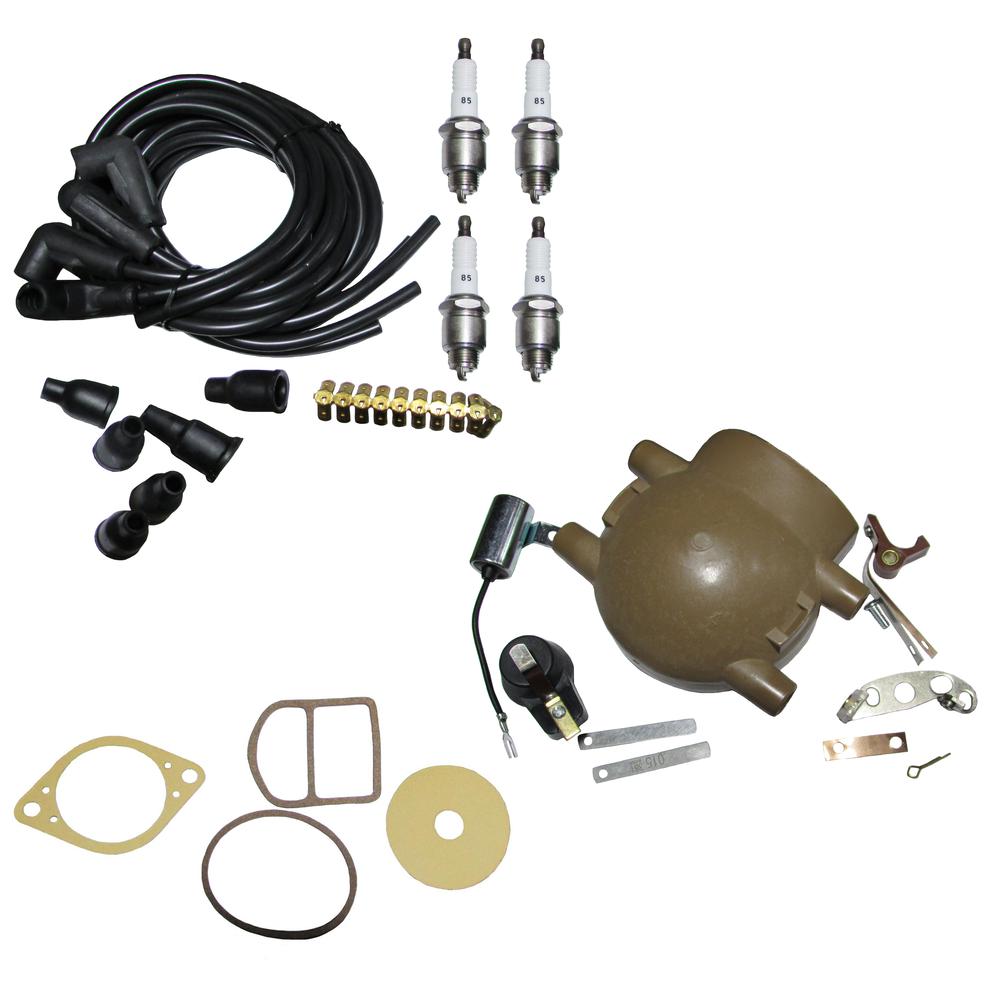 Complete Front Mount Distributor Ignition Tune Up Kit Fits Ford 9N 2N & 8N